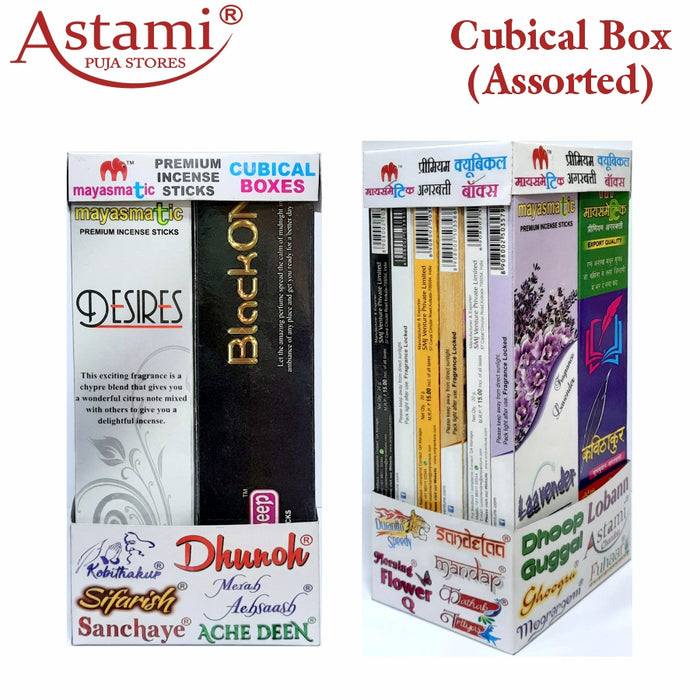 Pure & Natural Incense Sticks Pack of 24 Boxes (Assorted A - 24) | Each Box Contain 15g Total 180g | Approx. 150+ Incense Sticks