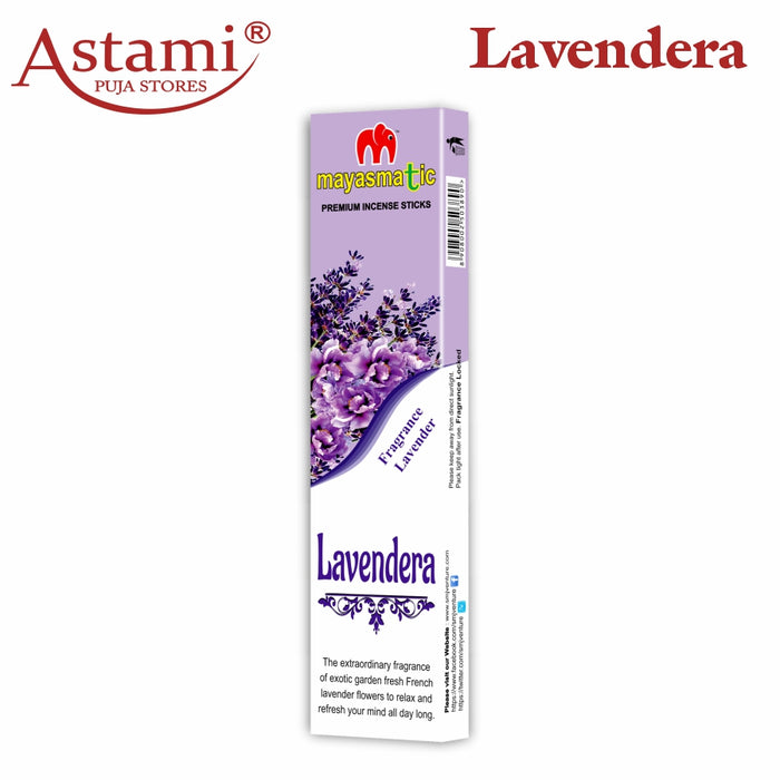 Mayasmatic Lavender Incense Sticks Economy Pack of 5 Box Astami Puja Store SMJ Venture Pvt Ltd Kolkata