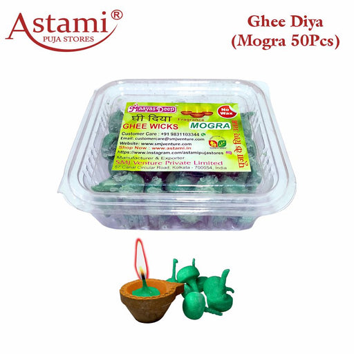 Mayasmatic_Mogra_Ghee_Diya_Big_50_Pcs_Astami_Puja_Store_SMJ_Venture_Pvt_Ltd