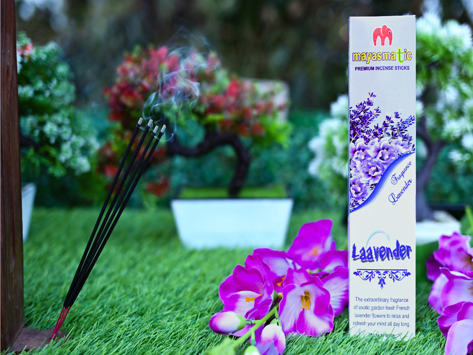 Lavender Incense Sticks with a Mesmerizing Fragrances in 2 Dozen Pack | Best for Pooja, Room Fragrances, Spa| Long Lasting Audacious Aroma