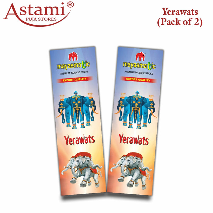 Mayasmatic Yerawats Agarbatti with the amazing fragrance | Best incense for Yoga | Incense for meditation and daily pooja | Pack of 2